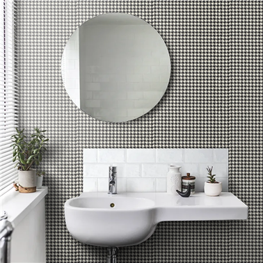 Houndstooth Black Earth...