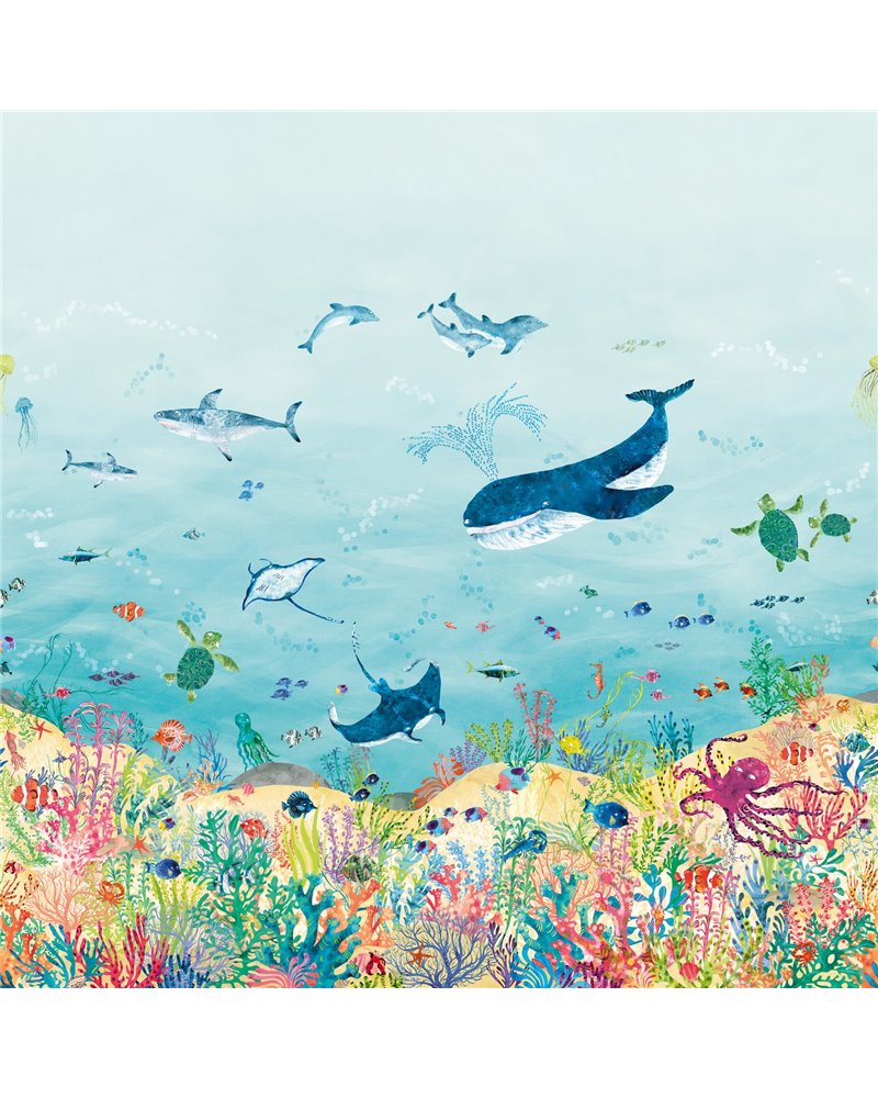 Coral Kingdom Wall Mural W65301 Coral Kingdom Wall Mural W65301