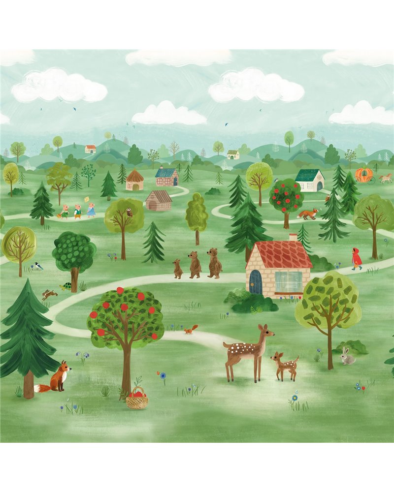 Once Upon a Time Wall Mural W65501 Once Upon a Time Wall Mural W65501