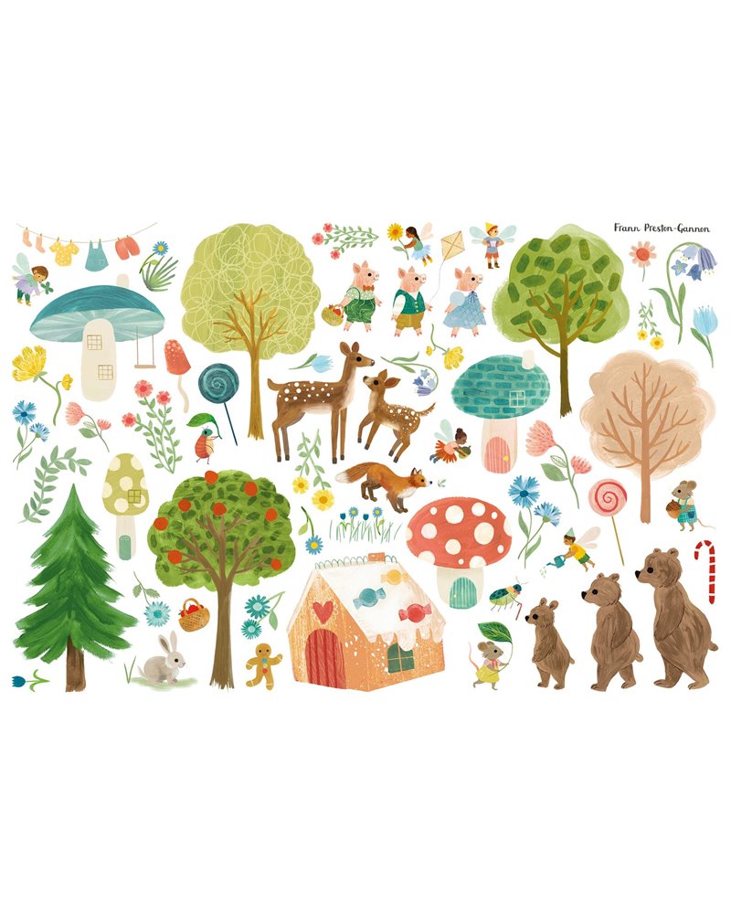 Fairytale Forest Wall Stickers W66001 Fairytale Forest Wall Stickers W66001