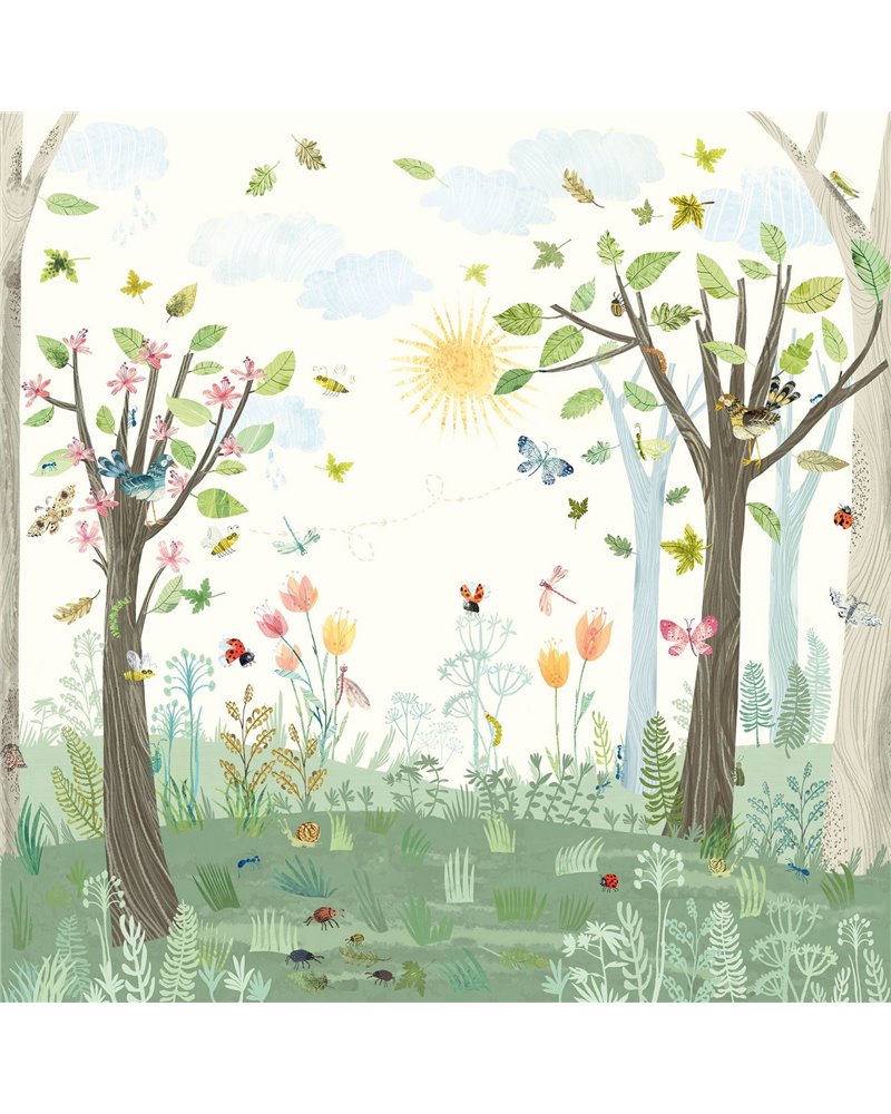 Busy Buzzy Wall Mural W57501 Busy Buzzy Wall Mural W57501