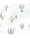 H0802 Selene Montgolfieres Bleues