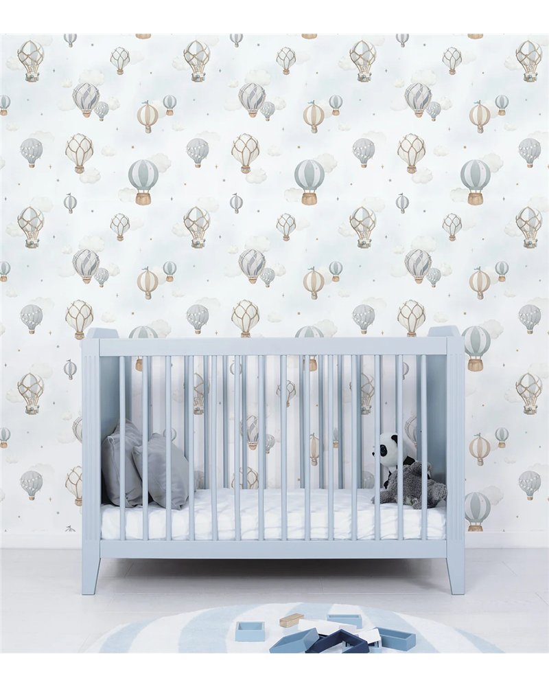 H0802 Selene Montgolfieres Bleues