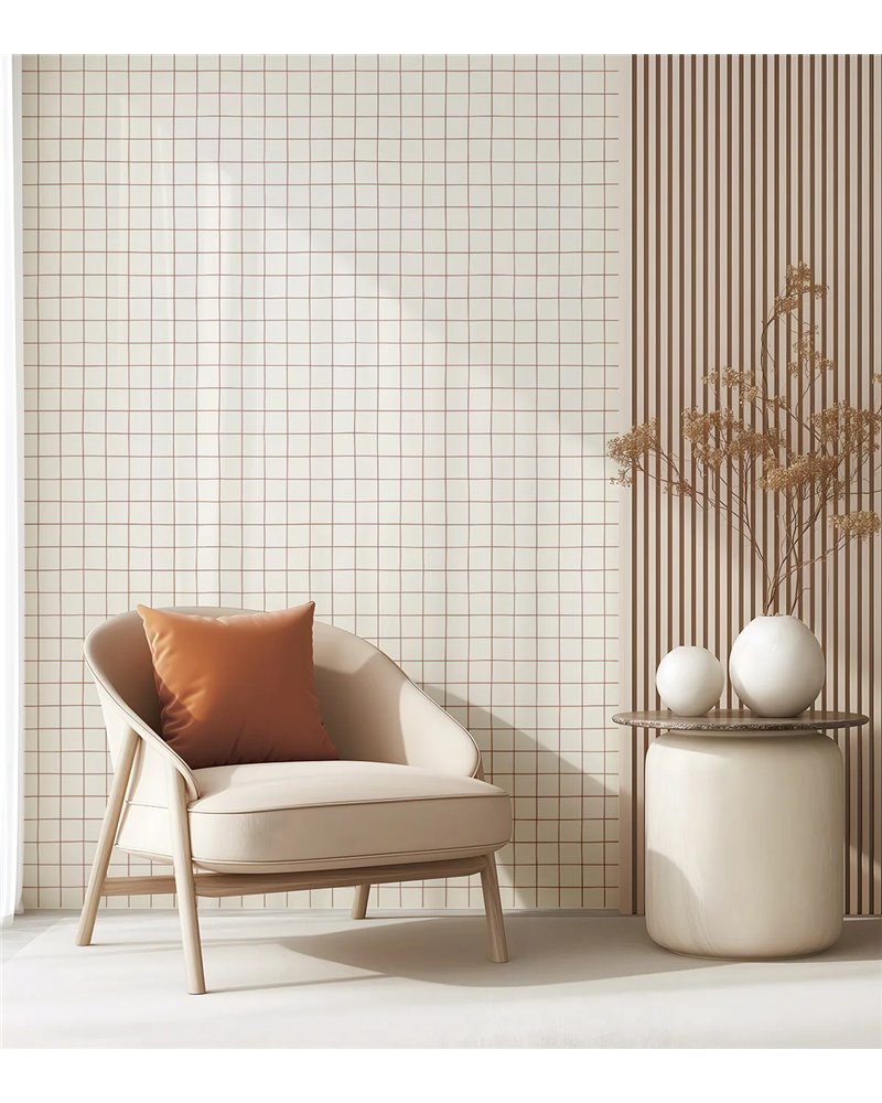 H0793 Minima Quadrillage Caramel