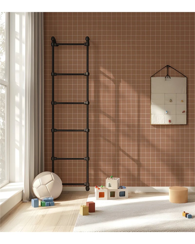 H0792 Minima Quadrillage Terre De Sienne
