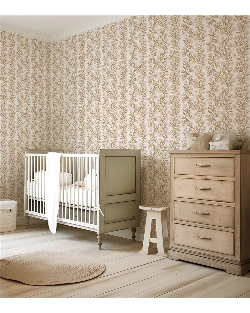 H0778 Guirlandes de Fleurs Beige