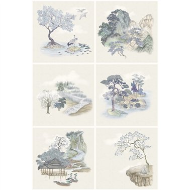 Tile Toile Blue 126-10036