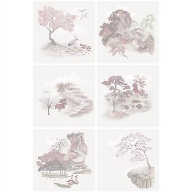 Tile Toile Pink 126-10035