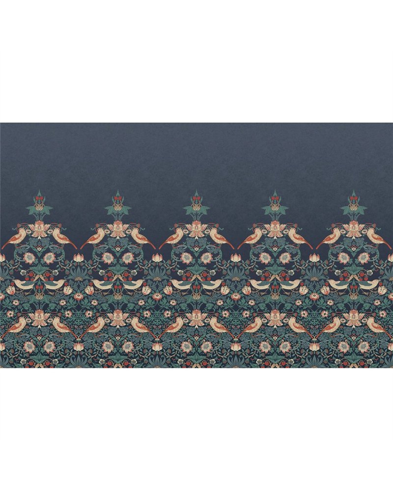 Strawberry Thief Navy Bespoke Mural 125292 Strawberry Thief Navy Bespoke Mural 125292