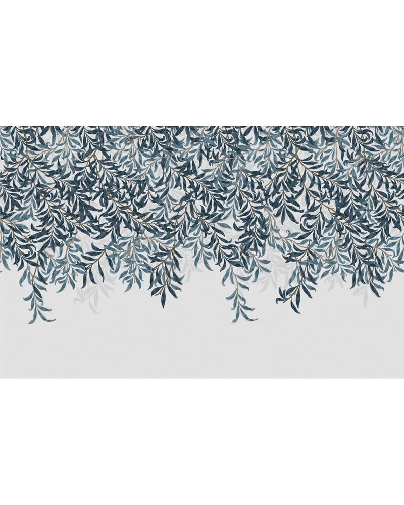Willow Bough Blue Bespoke Mural 125373 Willow Bough Blue Bespoke Mural 125373
