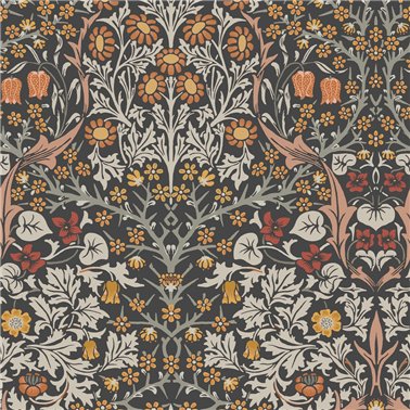 Blackthorn Charcoal & Burnt Orange 124250