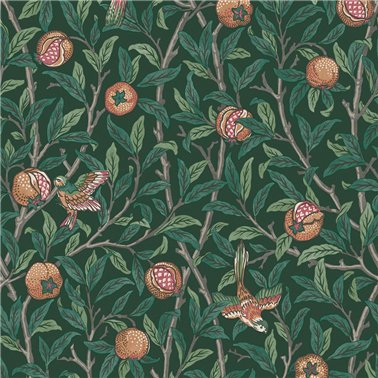 Bird & Pomegranate Deep Green 124260