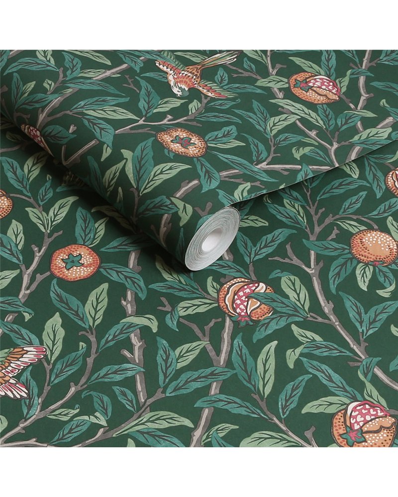 Bird & Pomegranate Deep Green 124260