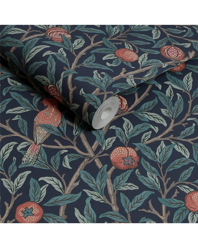 Bird & Pomegranate Navy Blue 124259