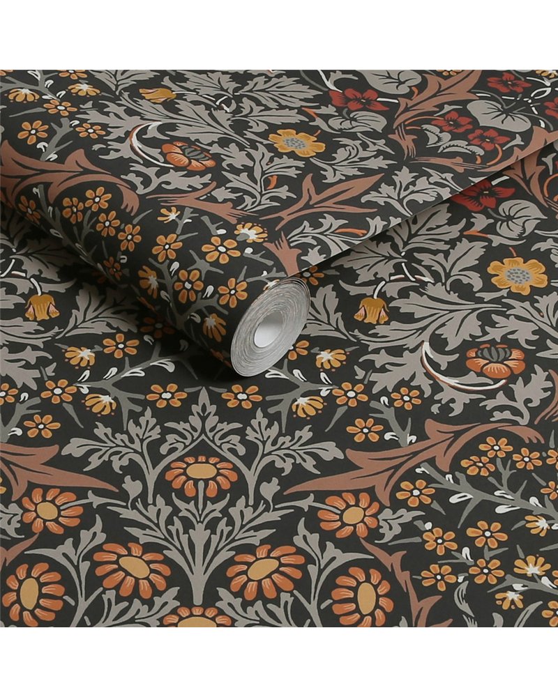 Blackthorn Charcoal & Burnt Orange 124250
