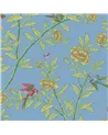 Roseberry With Birds Hyacinth Blue 127-4022