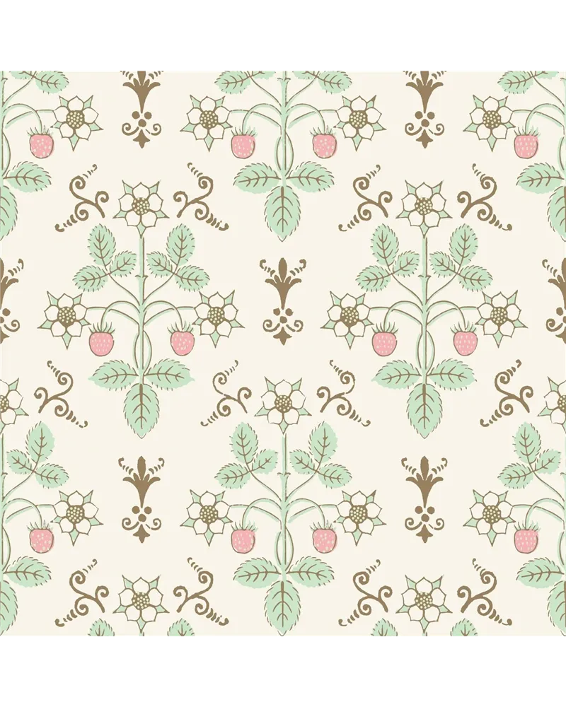 Strawberry Blush & Mint On Pastel 127-2011