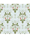 Strawberry Olive On Print Room Blue 127-2009
