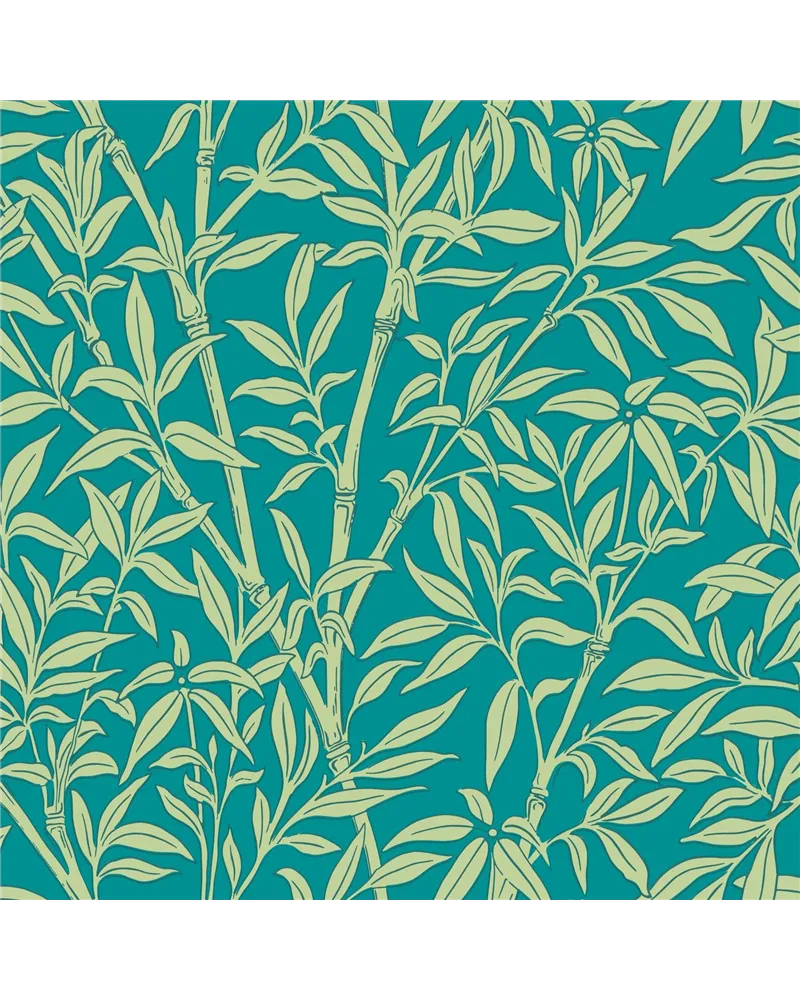 Bamboo Forest Pistachio On Petrol 127-1003