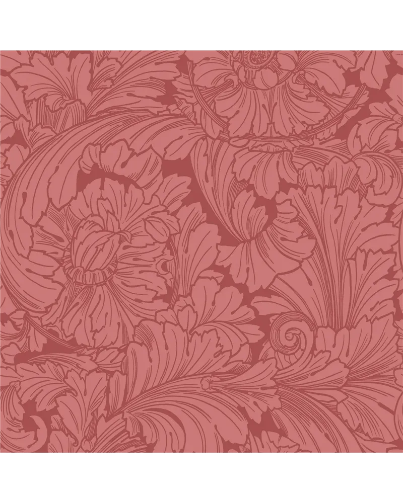 Acanthus Stately Home Red 127-6033