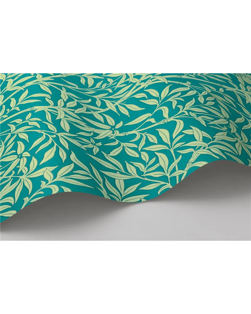 Bamboo Forest Pistachio On Petrol 127-1003
