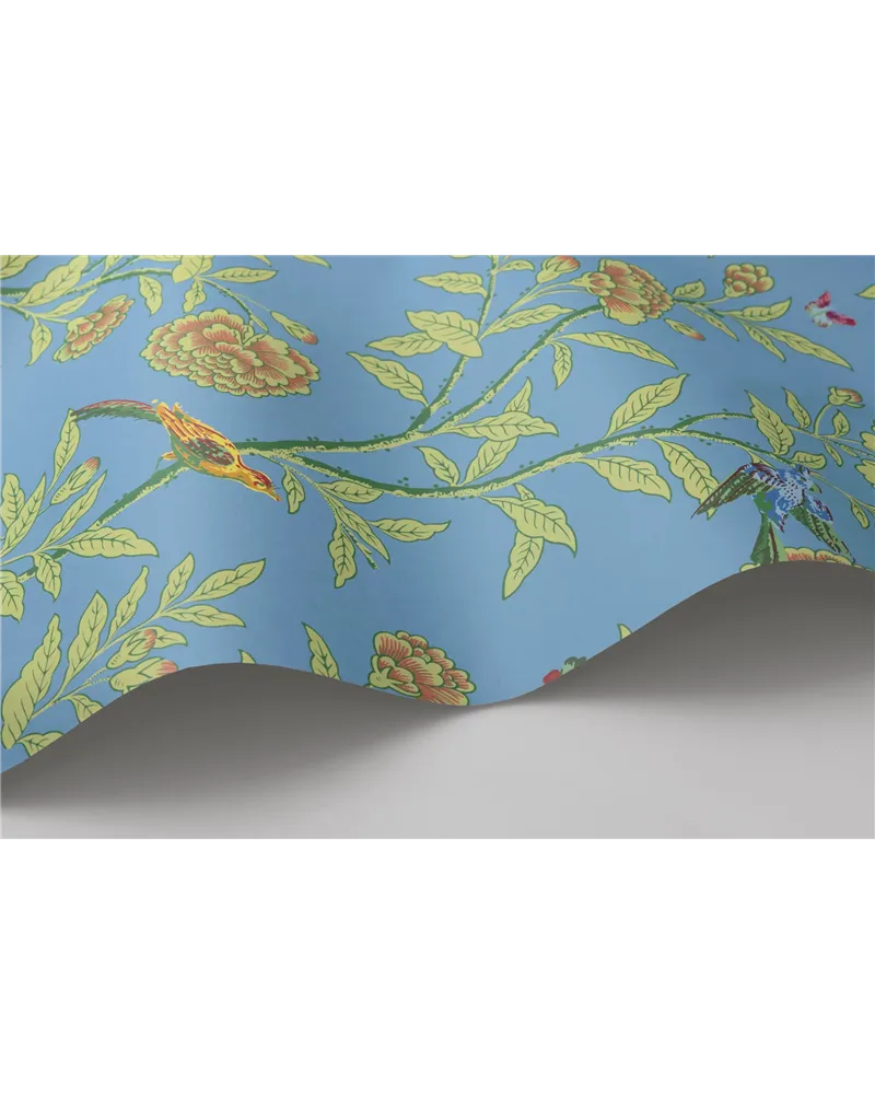 Roseberry With Birds Hyacinth Blue 127-4022