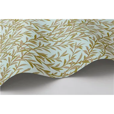 Willow Branch Olive On Teal...