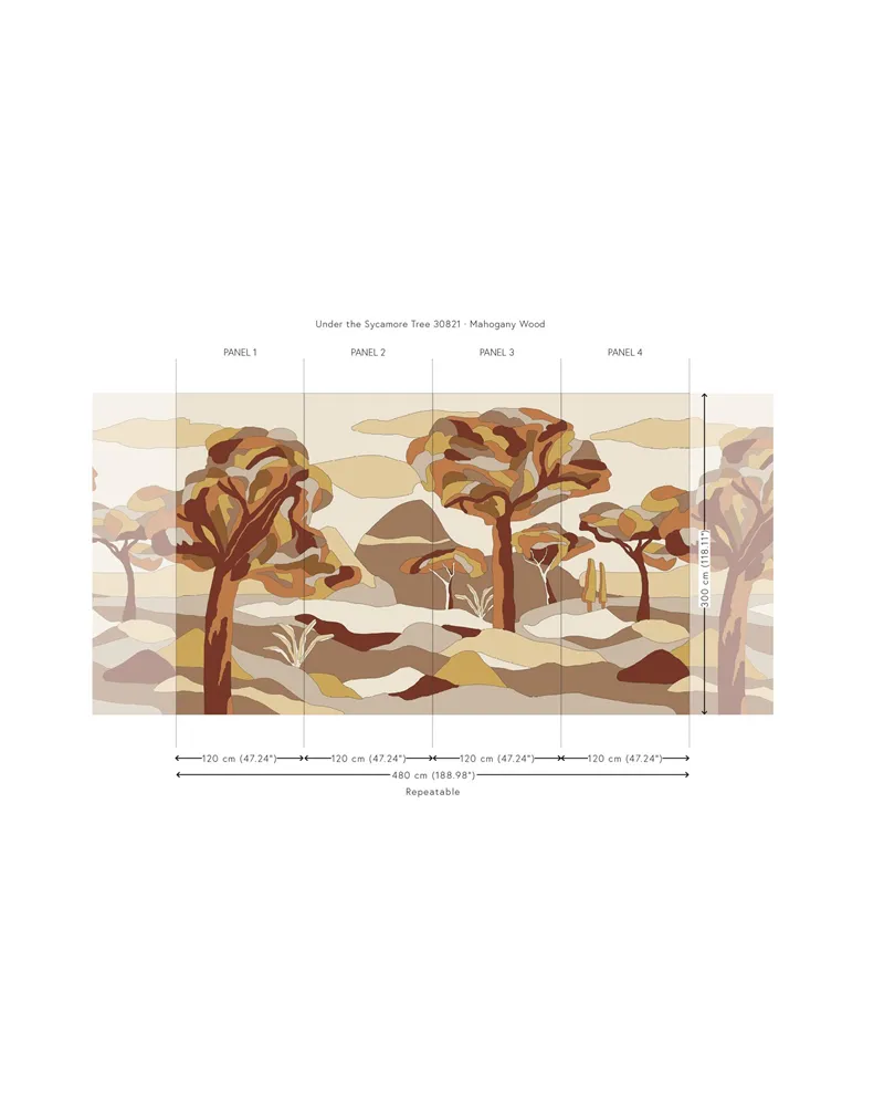 Under the Sycamore Tree Mahogany Wood 30821