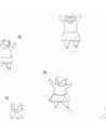 Happy Piggy Black and White 18281