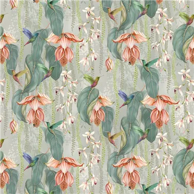 Trailing Orchid Velvet Coral Silver F8026-01
