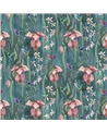Trailing Orchid Velvet Teal Pink F8026-02