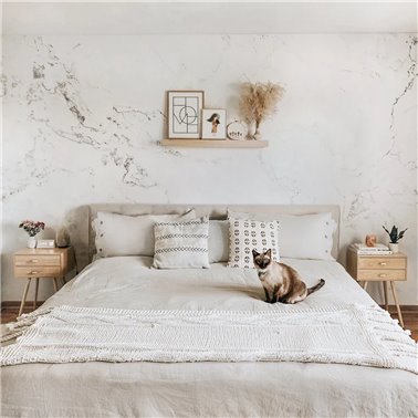 Modern Grey & White Marble