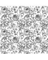 Black and White Floral
