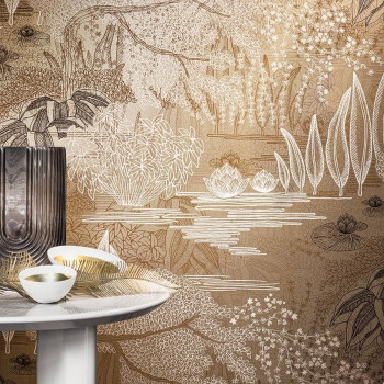 Square Jasmin  Collection - Wallpaper Casamance