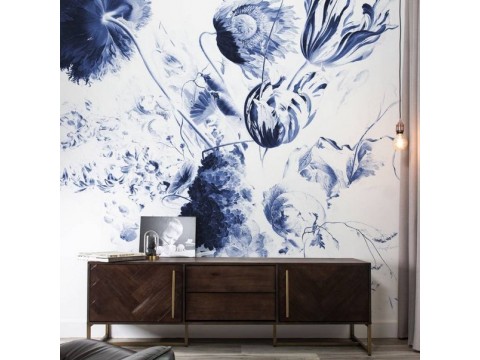 Royal Blue Flowers Collection - Murals Kek Amsterdam