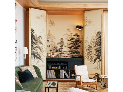 Abstract Pines (Colección Japanese & Korean) - Murales De Gournay