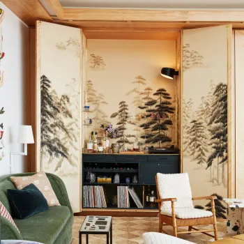 Abstract Pines (Colección Japanese & Korean) - Murales De Gournay